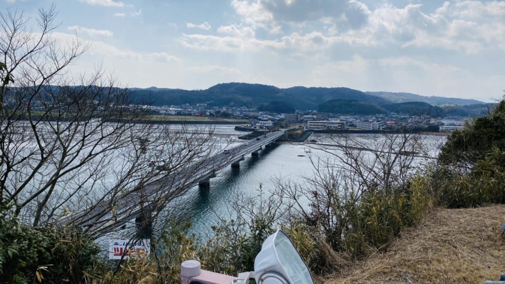 La vue depuis le château de Kitsuki, Oita, Japon