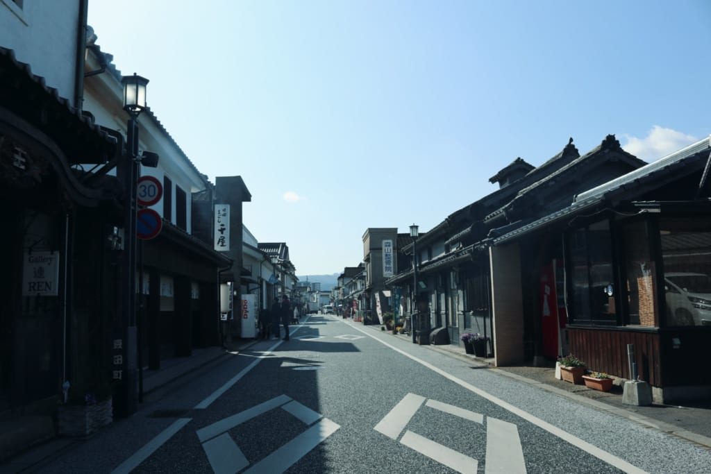 Une rue de Mameda à Hita, Oita, Japon