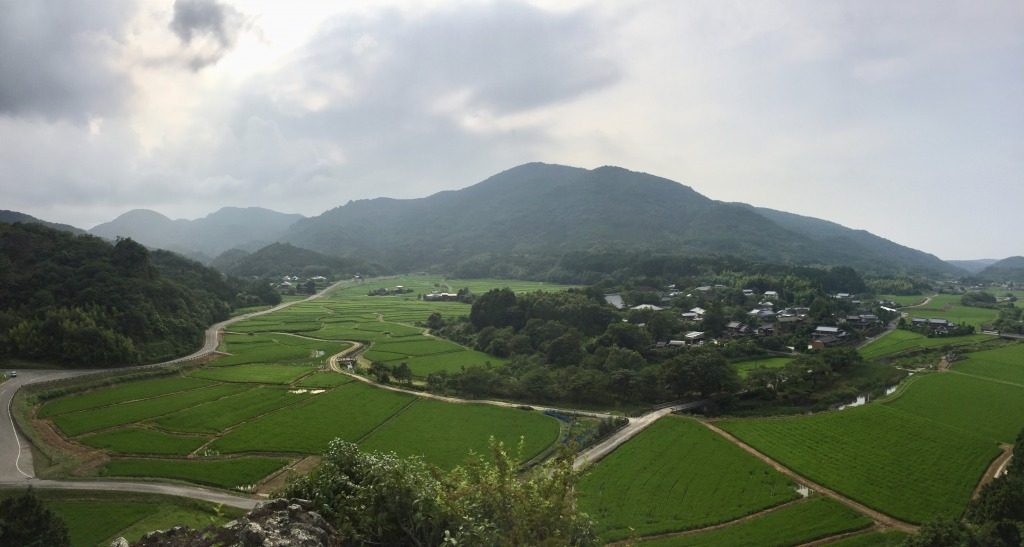 Point de vue Tashibunoshou inscrit au patrimoine mondial de l’agriculture où l'on peut dormir à la ferme Ofuji, Oita